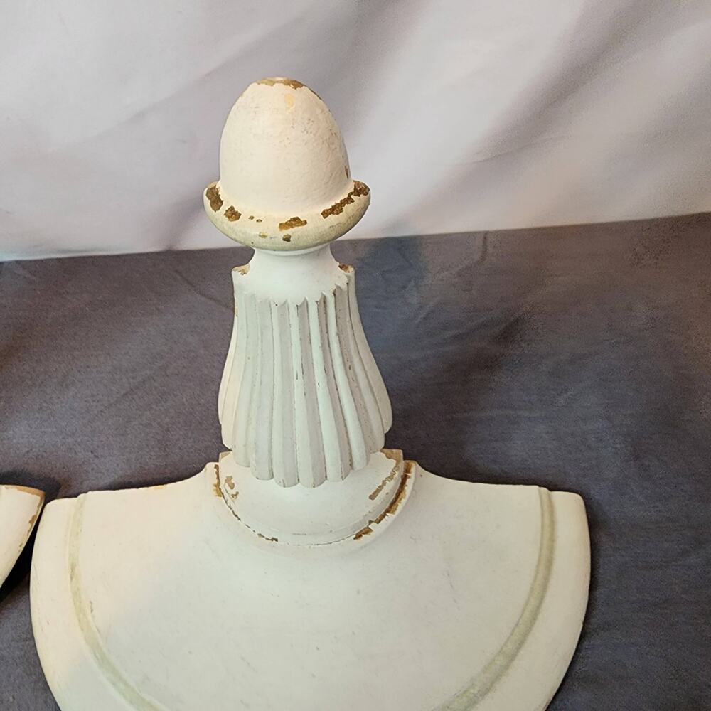 Vintage Wall Sconces-Wood- Set of 2 - Picture 8 of 8
